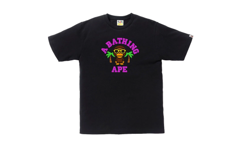 Milo College Summer Tee "Black" BAPE SS18 106