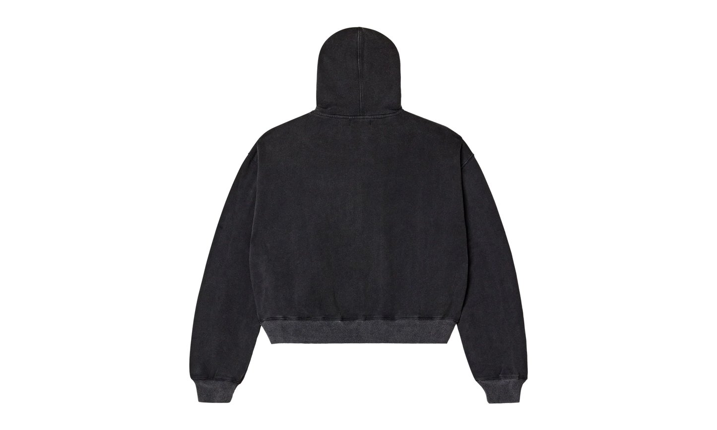 FRIDAY BLACK ZIP UP HOODIE "Black/Yellow" EN8WMYNH