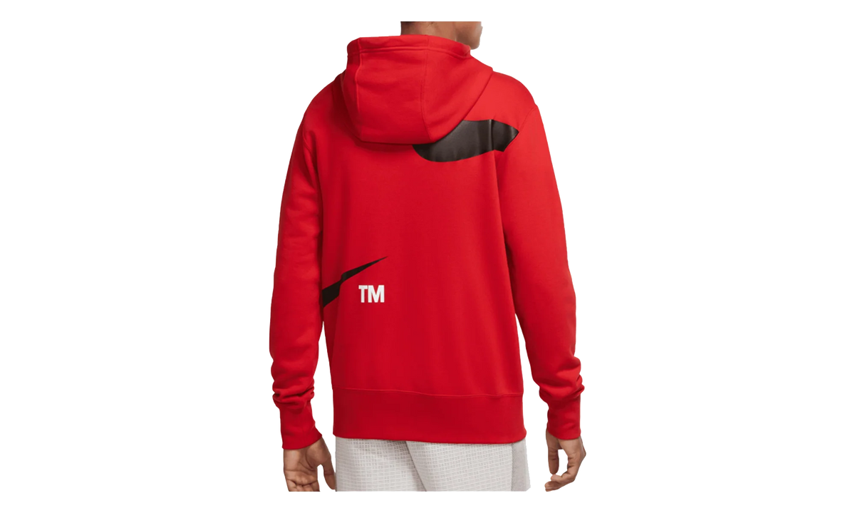 Sportswear Swoosh Semi Brushed Back Hoodie "Gym Red / Black" DD6011 657