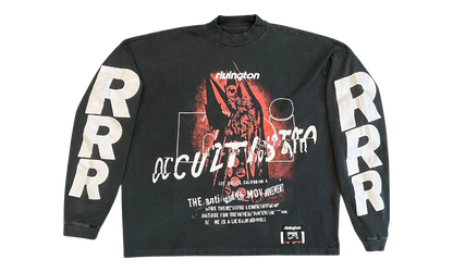 Occultista Vintage Long-Sleeve T-Shirt "Vintage Black" OCCT LS08
