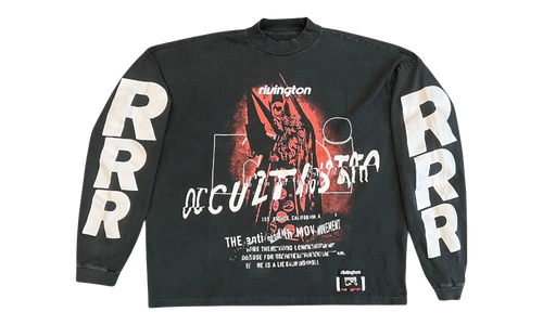 Occultista Vintage Long-Sleeve T-Shirt "Vintage Black" OCCT LS08