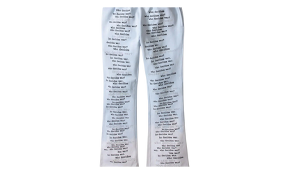 WDW Scripture Sweatpants "Light Blue" B7G7GKWM