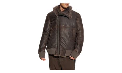 Bomber In Montone Hollywood Flight Jacket "Dark Dust" RU02E1760 LSHC 78