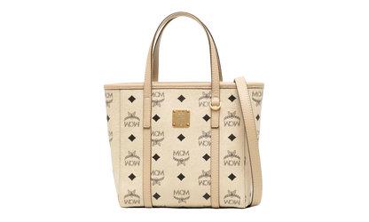 Mini Toni Shopper in Visetos "Beige / Black" MWPAATN04I8001