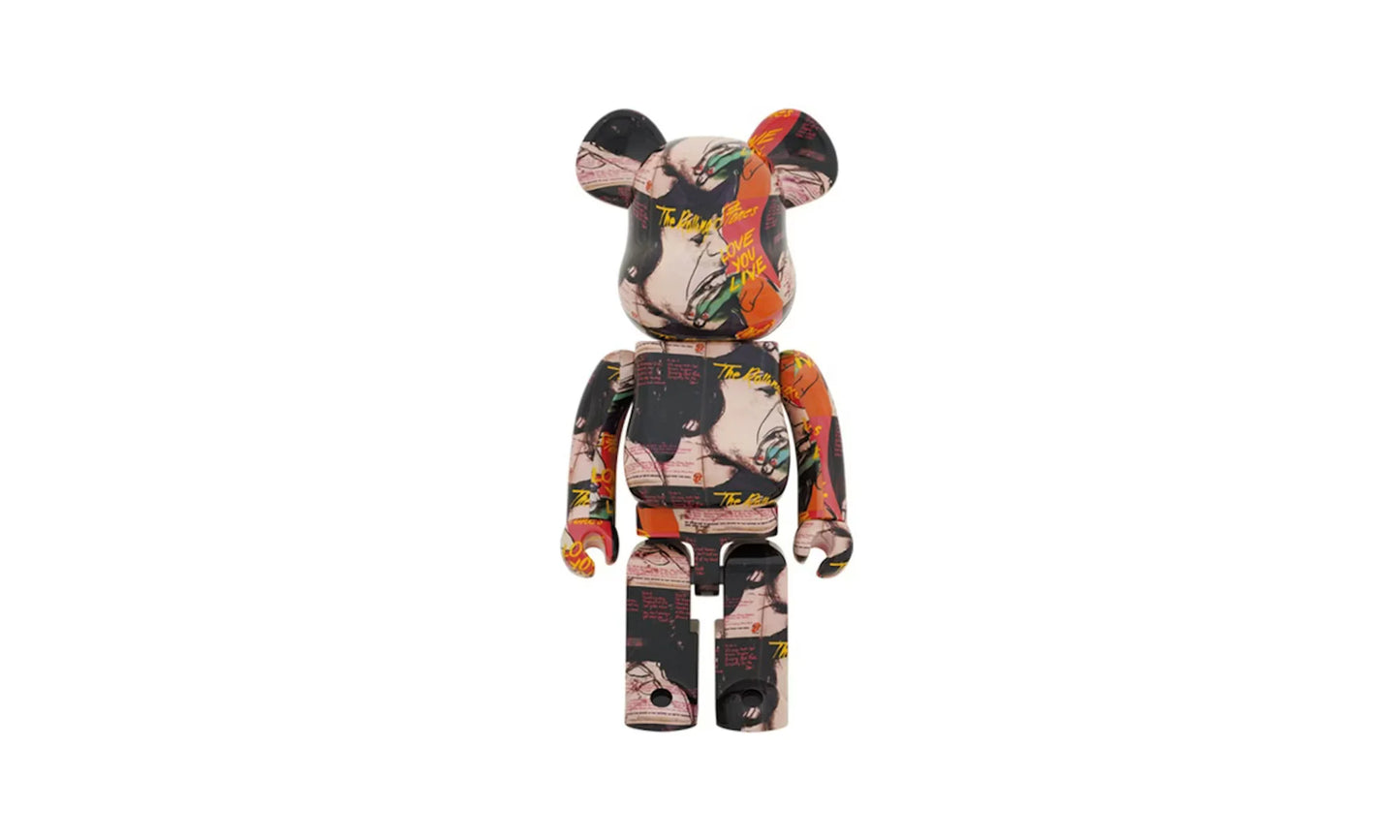 Bearbrick Andy Warhol x The Rolling Stones "Love You Live 1000%" MEDI3042