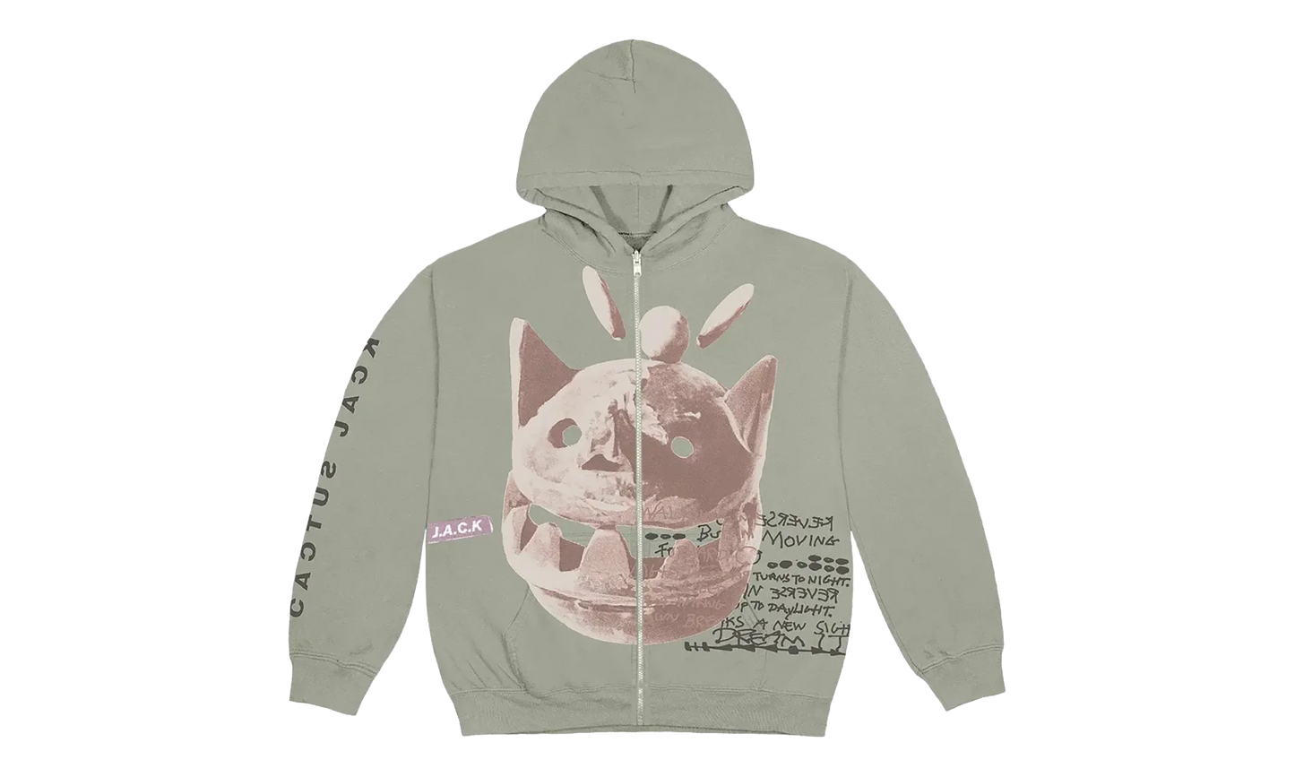 New Sight Zip Up Hoodie "Olive" TSUC43