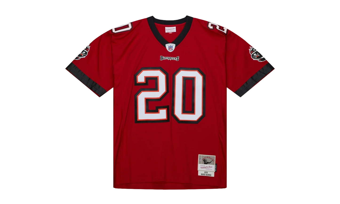 NFL Ronde Barber Dark Jersey "2002 Tampa Bay Buccaneers - Scarlet" LGJY6872 TBB02RBRSCAR