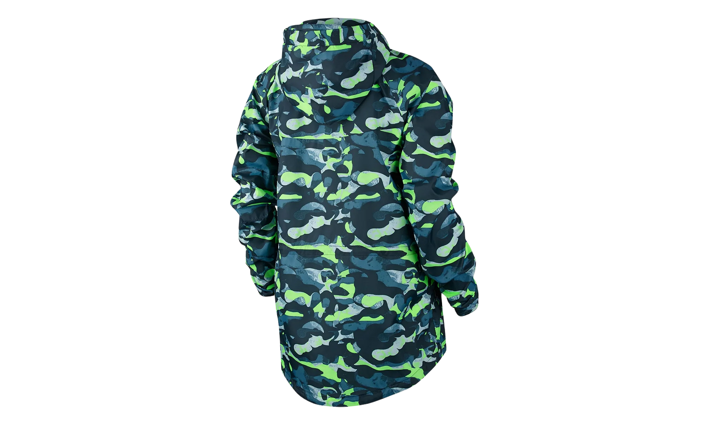 Tech Fleece Camo Windrunner Jacket WMNS "Stratus Blue / Ghost Green" 687611 482