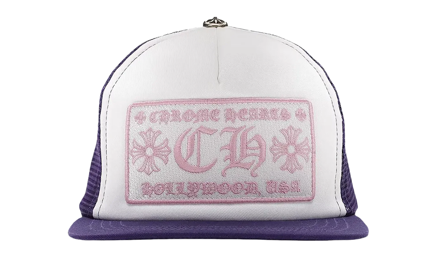 CH Hollywood Trucker Cap "Purple / White / Pink" CHRM1036