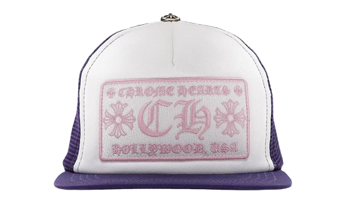 CH Hollywood Trucker Cap "Purple / White / Pink" CHRM1036