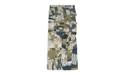 AFFINITY GRID BONDAGE MAXI SKIRT "BLUE" 3120100009SS24