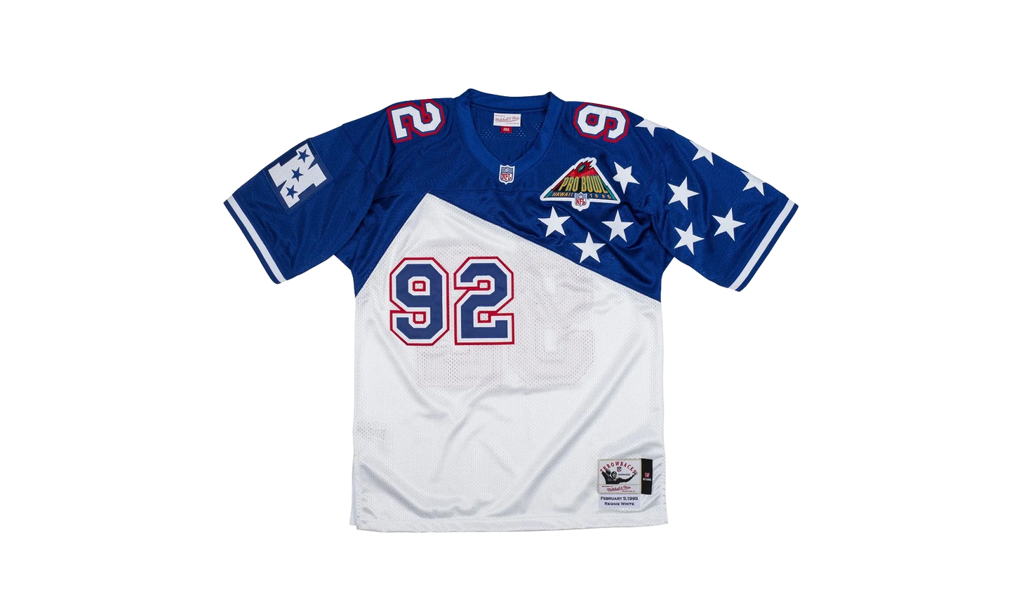 NFL Reggie White Authentic Jersey "1994-95 AFC - White / Royal" AJY6LG19122 NFCWHRY94RWH