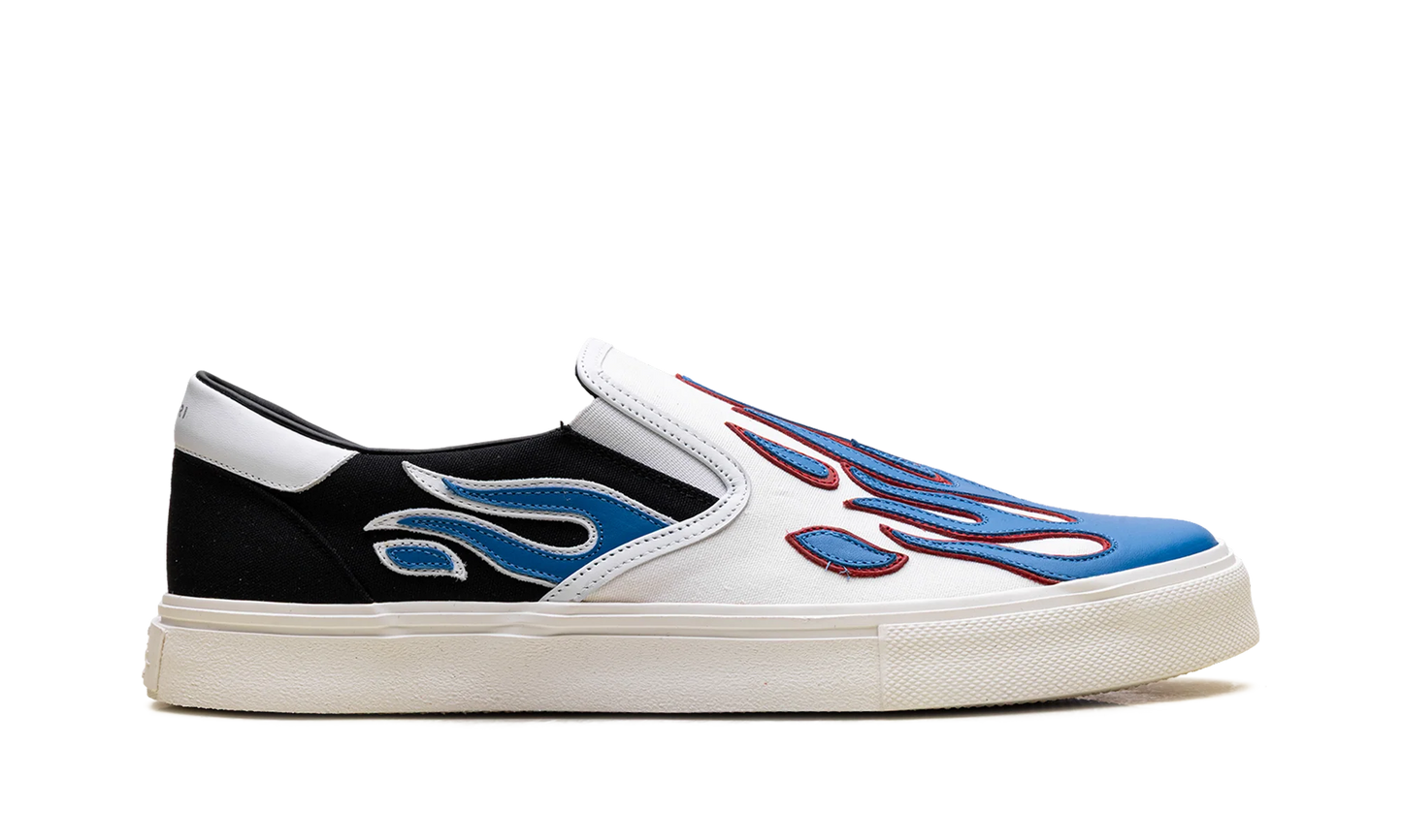 Slip On Sneakers "Flame - Black White Blue" S0F23149CL BWB