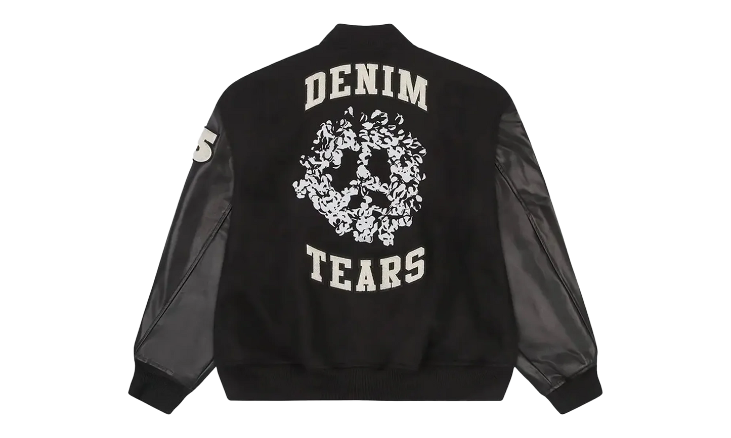 Peace Wreath Varsity Jacket "Black" DT445