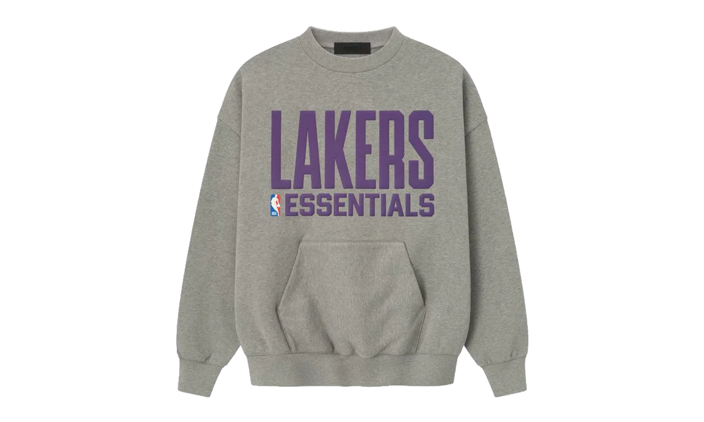 LAKERS SPORTS FIT CREWNECK SWEATSHIRT "CONCRETE HEATHER" 192NB256505F