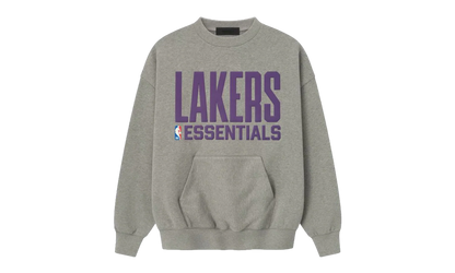 LAKERS SPORTS FIT CREWNECK SWEATSHIRT "CONCRETE HEATHER" 192NB256505F