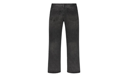 Embossed Denim Pants "Black" 10031655