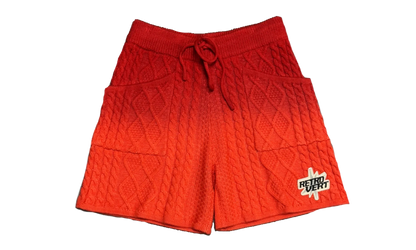 GRADIENT KNITTED SHORTS "RED" RV GRADKNIT R