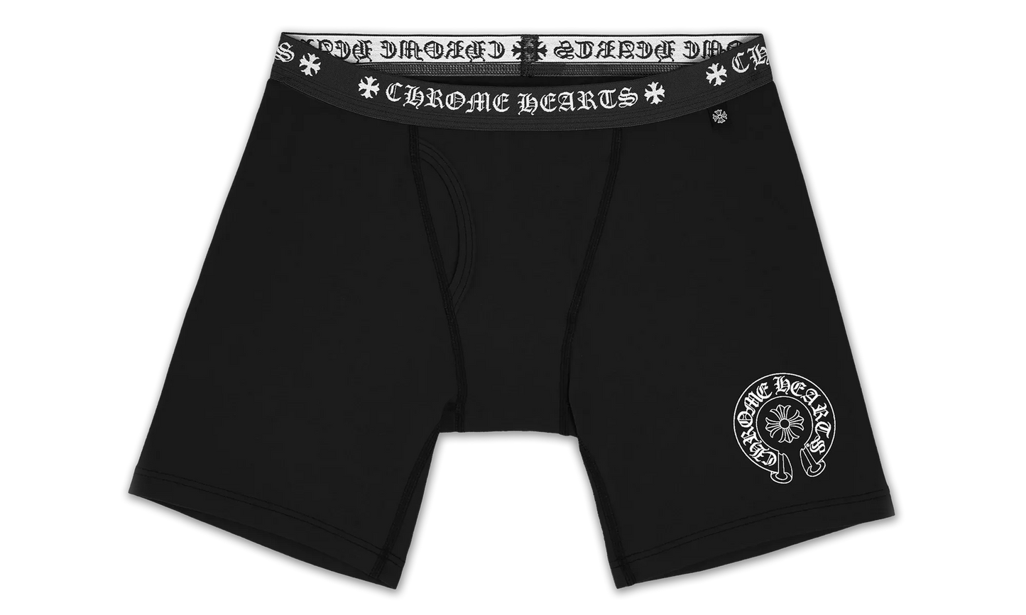 BOXER BRIEF - LONG "BLACK AND WHITE JACQUARD KNIT" CHRM1196