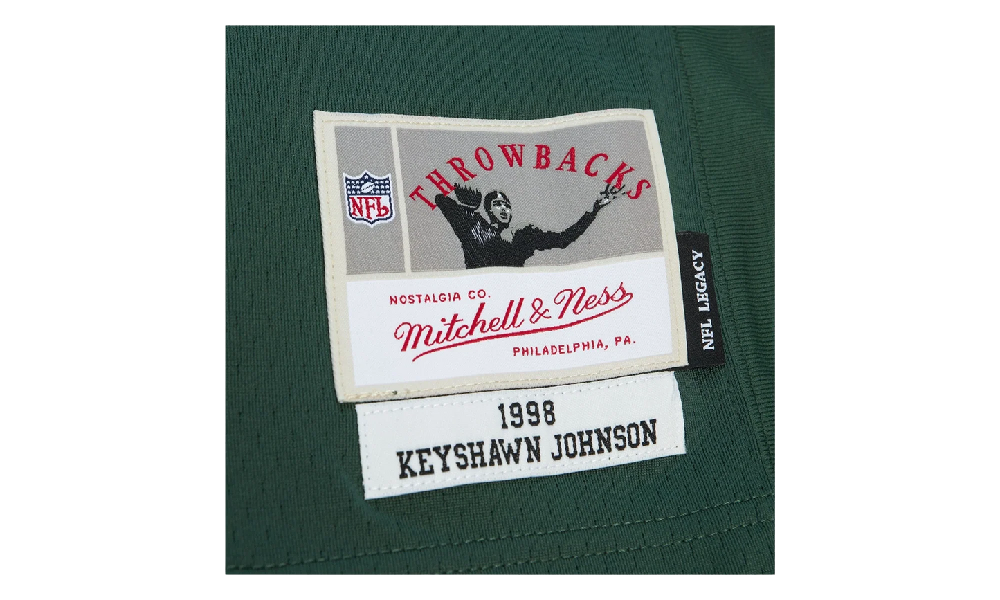 NFL Keyshawn Johnson Dark Jersey "1998 New York Jets - Hunter Green" LGJY6208 NYJ98KJHHNGN