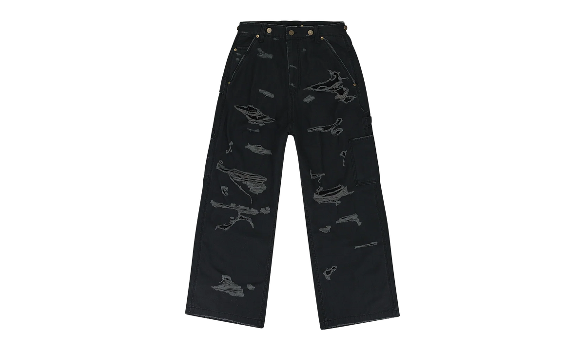 DISTRESSED PATCH WORK SWEATPANTS "Black" PGR XJNS 0001