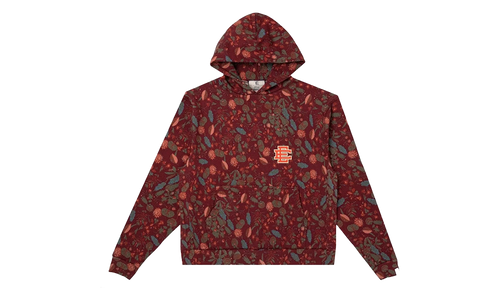 EE AOP HOODIE "FW22 - Maroon Floral" EE488