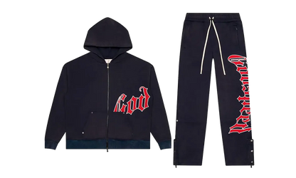 OG Logo Sweatsuit V2 "Navy Red" GS161