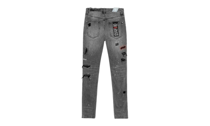 Ksubi X Juice Wrld Chitch Trashed Devil Jeans "Grey" 34BYF1RS