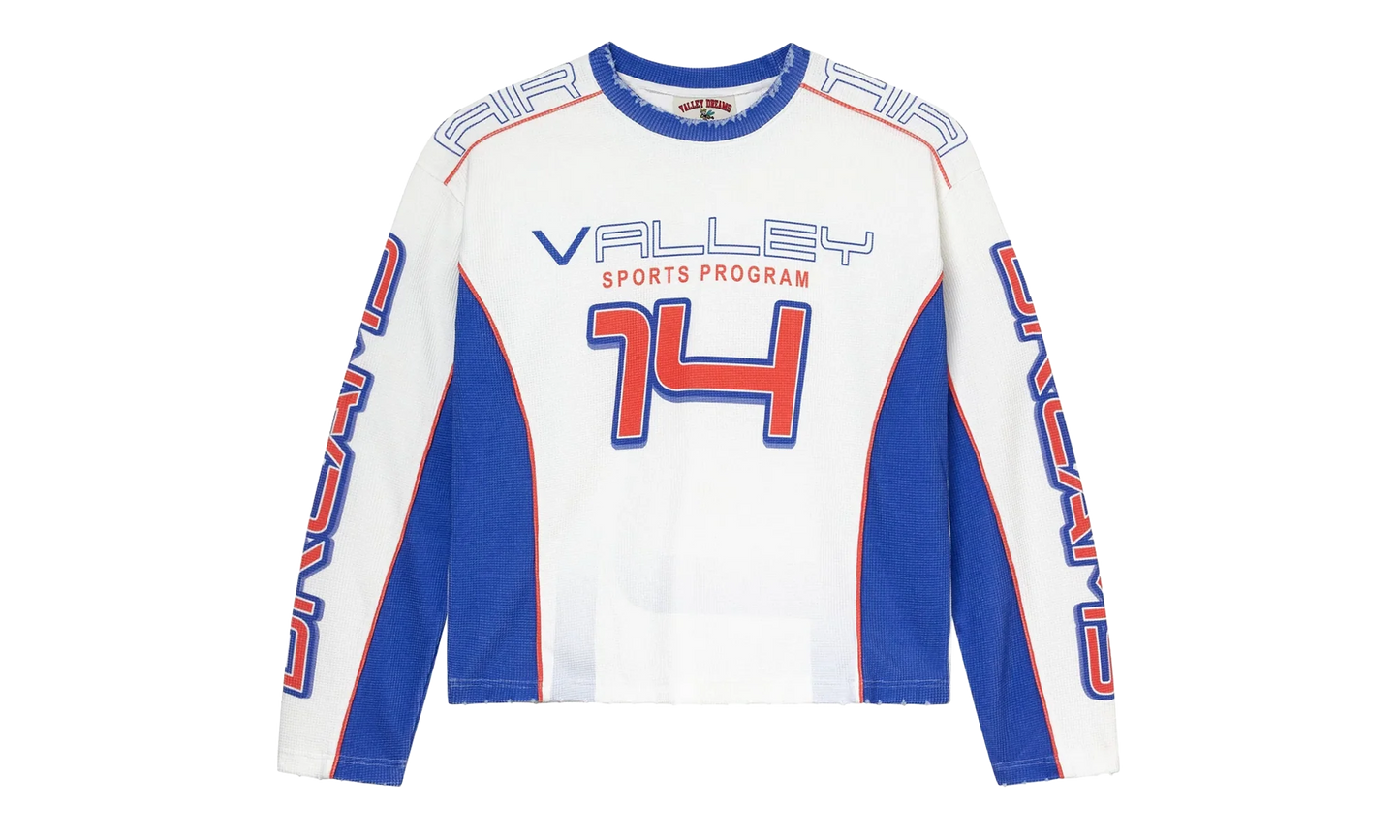 Air Force Thermal Sweatshirt "White / Blue" VAL114