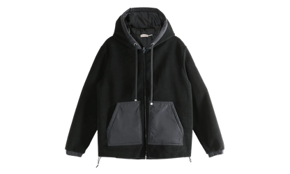 Zip Up Cardigan "Black" MON55