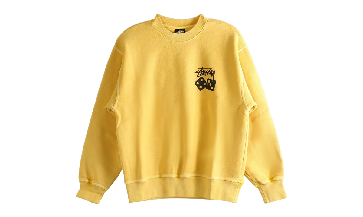 Dice Pig Dyed Crew Sweatshirt "YELLOW" 1915077 YELO