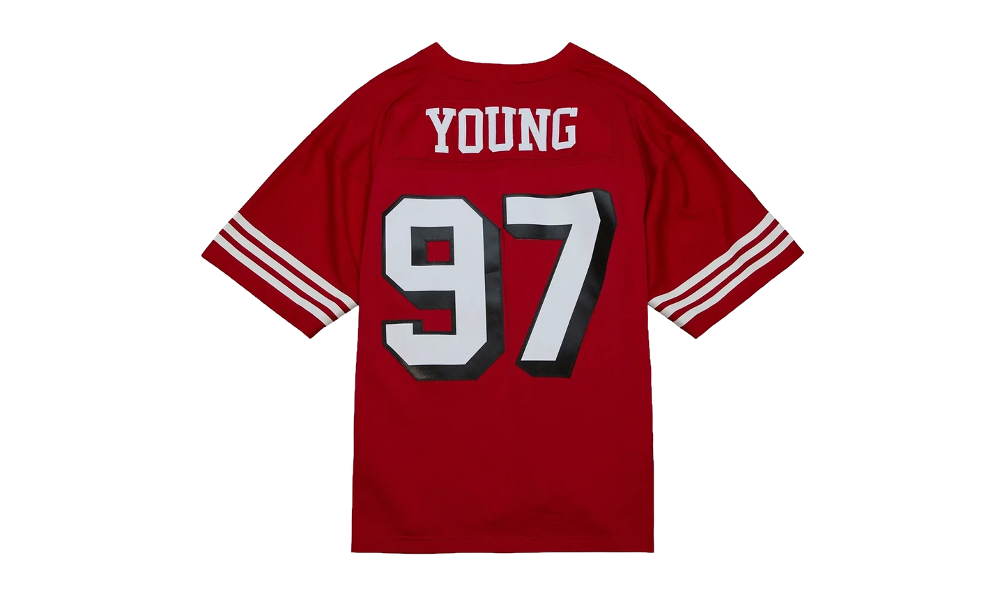NFL Bryant Young Legacy Jersey "1994 San Francisco 49ers - Scarlet" LGJY3195 SF494BYOSCAR