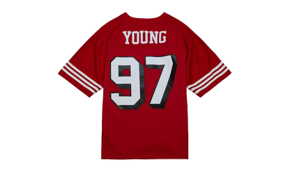 NFL Bryant Young Legacy Jersey "1994 San Francisco 49ers - Scarlet" LGJY3195 SF494BYOSCAR
