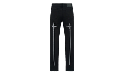 Bryant Skinny Jeans "Black Hologram Digital Cross" MDGDD1148 J1205BKHDC