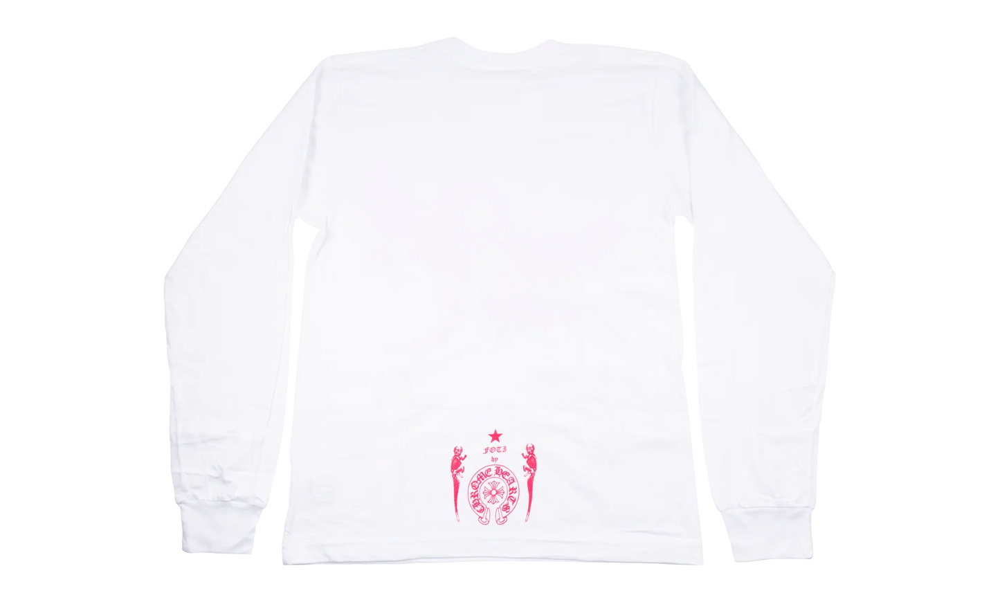 FOTI LONG SLEEVE "WHITE / PINK" CHRM0777