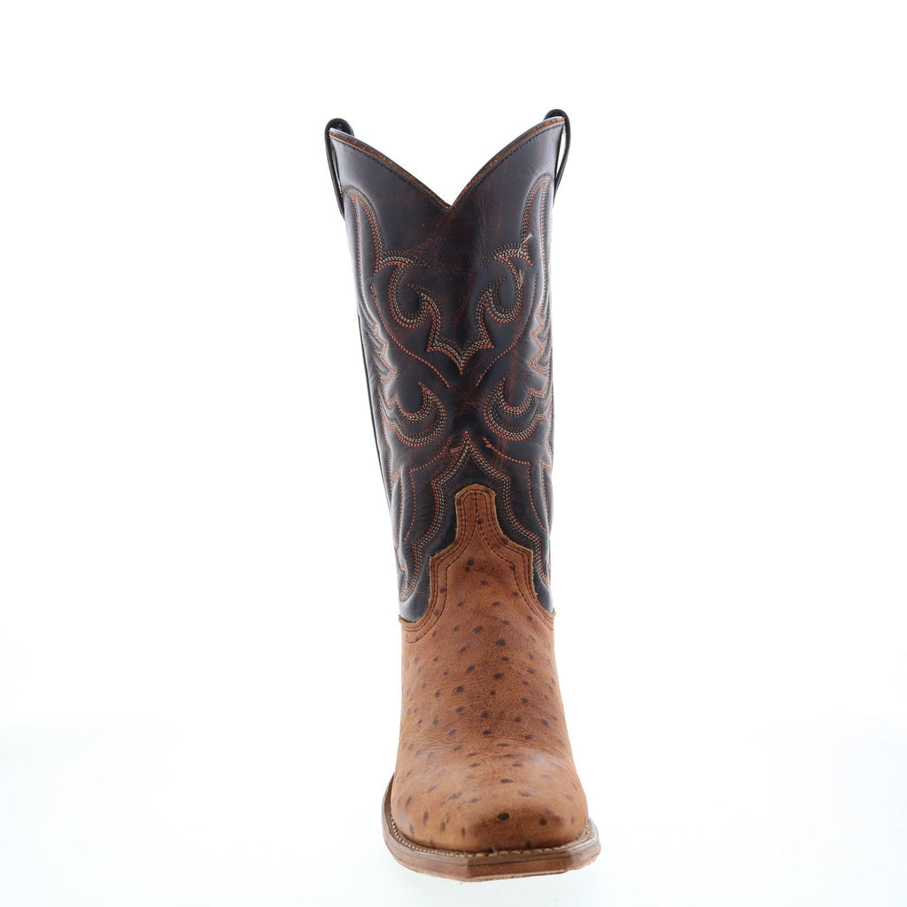 Abilene Boots 9250 Womens Brown Leather Slip On Cowboy Western Boots