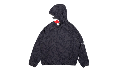Kazuki Pixelate Camo Shark Relaxed Fit Pullover Hoodie "Charcoal" 1L83114901 CHARCOAL