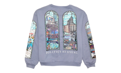 Politics As Usual Crewneck "Periwinkle" WDWBMBPAUCSP