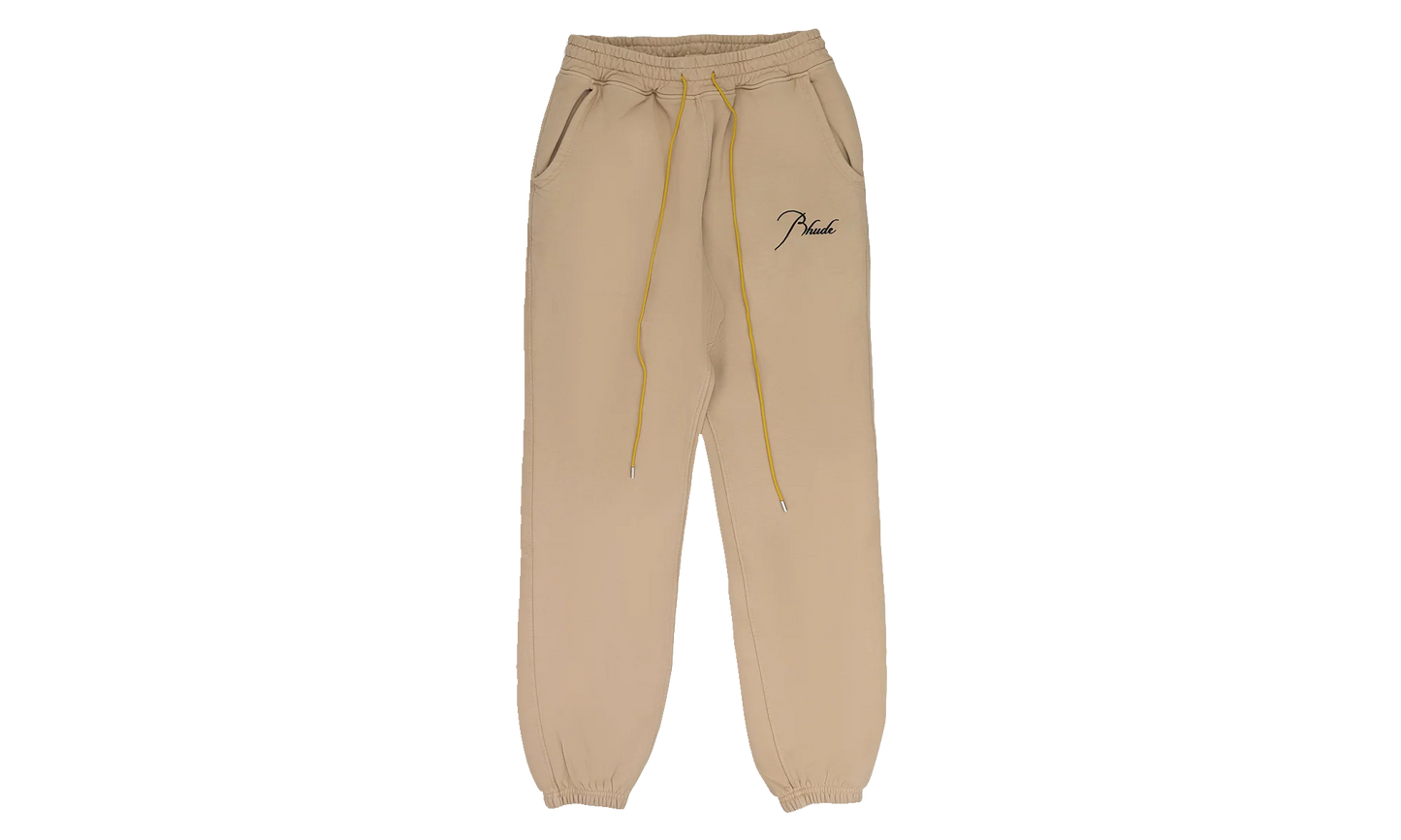 Script Logo Sweatpants "Beige" RHDMBTM0170 BEG