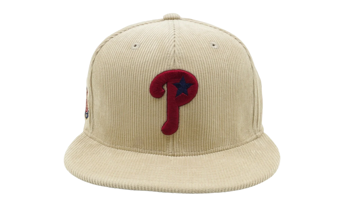 MLB Team Cord Fitted Phillies 2004 Cap "Cream" 6HSF1838 PPH04PPPCREA