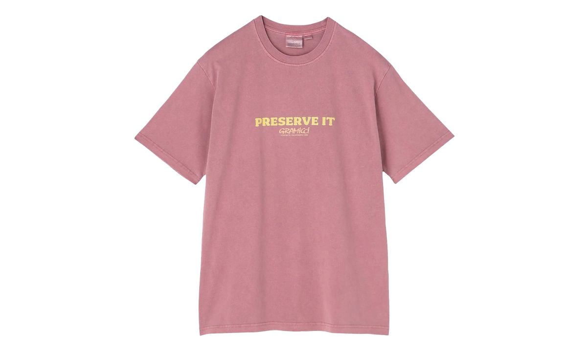 Footprints Pigment Dyed SS Tee "Red" G6SU T119 RED
