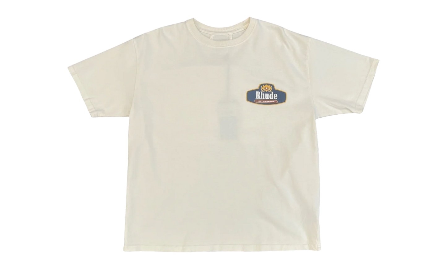 Racing Crest T-Shirt "Vintage White/ Navy" RHSS26TT04012 WHT