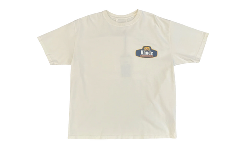 Racing Crest T-Shirt "Vintage White/ Navy" RHSS26TT04012 WHT