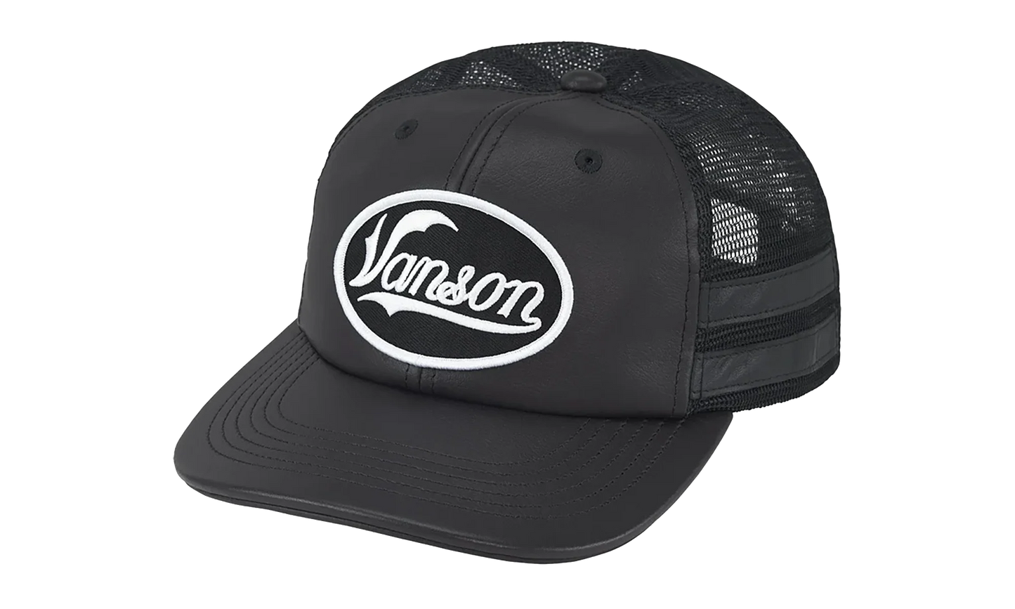 Vanson Leathers Mesh Back 6-Panel "FW25 - Black" SU27091