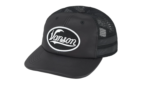 Vanson Leathers Mesh Back 6-Panel "FW25 - Black" SU27091