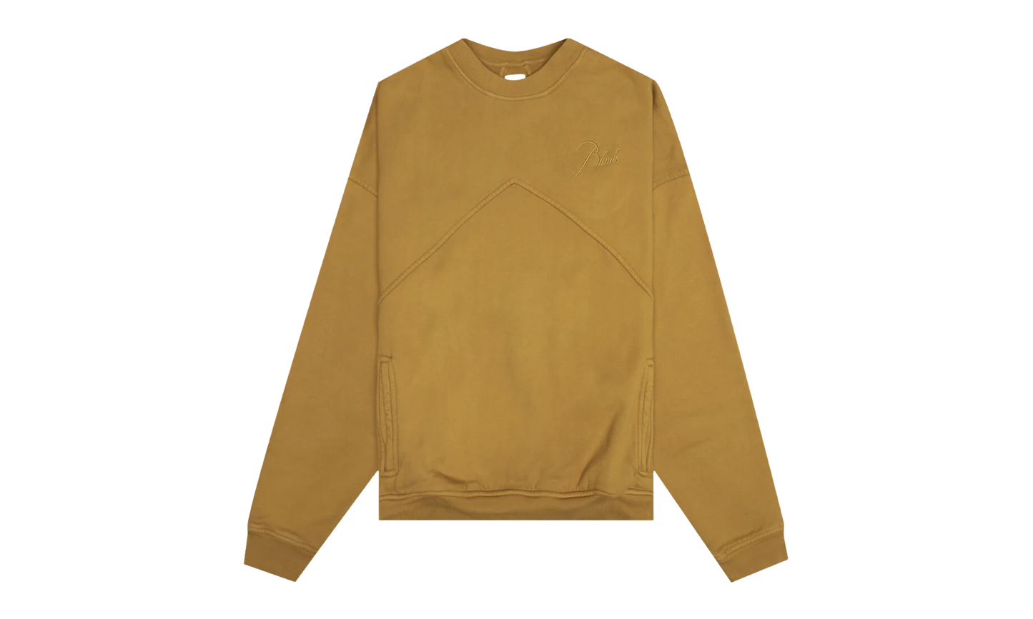 Embroidered Crewneck "Mustard" RHFW22SW050121210121