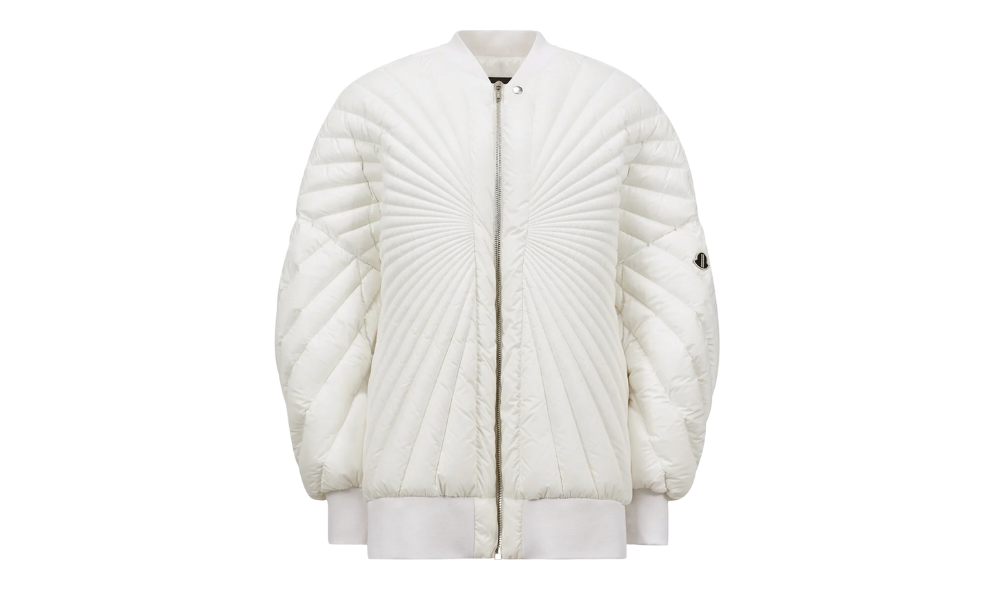 Rick Owens Woven Radiance Peter Jacket "Milk" MON40