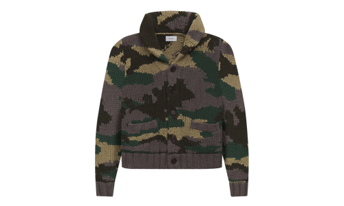KNIT CARDIGAN SWEATER "CAMOUFLAGE" RHCAMOCARDIGAN MUL