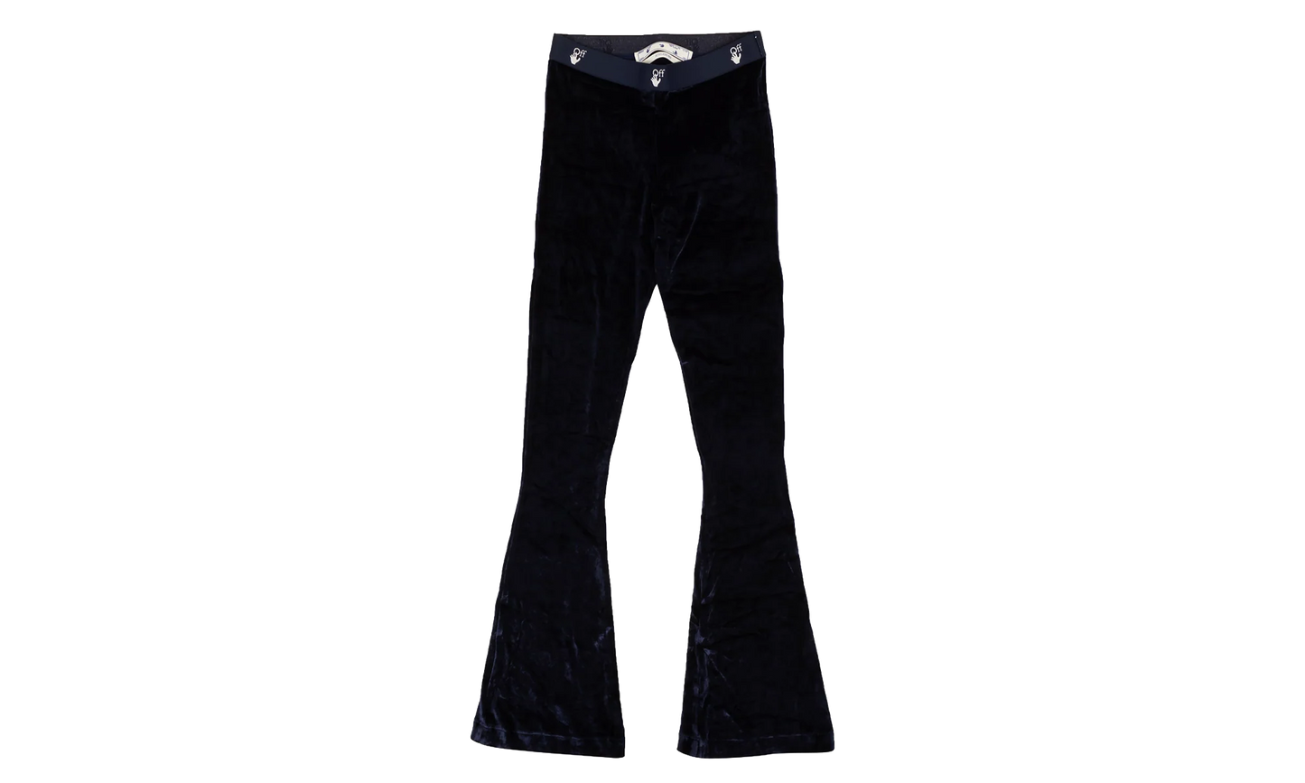 Velour Flared Leggings "Blue" 95 OFW 1801