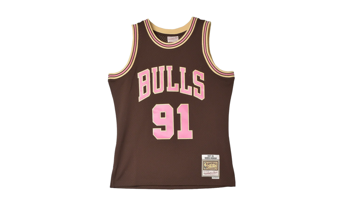 Brown Sugar Bacon Dennis Rodman Swingman Jersey "1997 Chicago Bulls - Brown" TFSM6695 CBU97DRDBROW